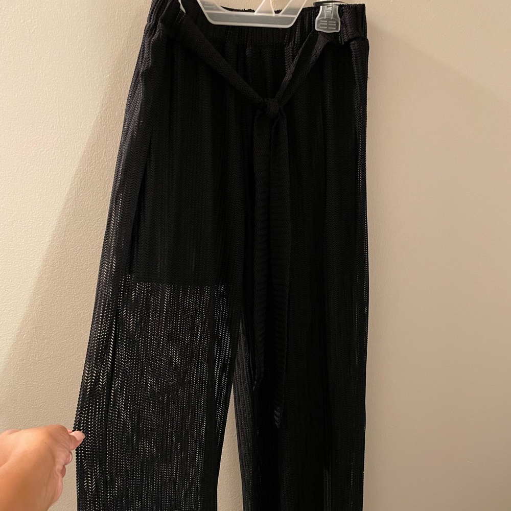 Nice Sheer Flare Leg Pants…